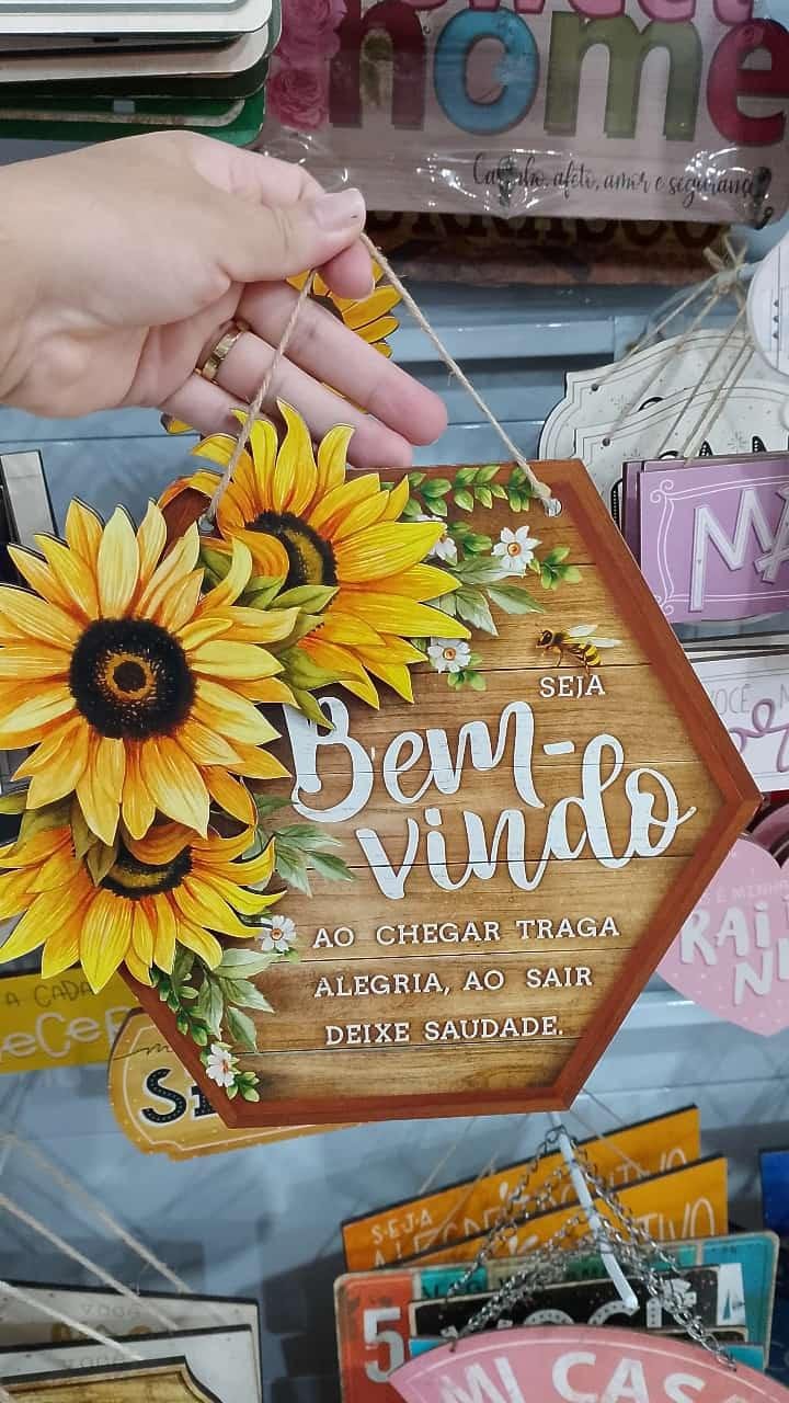 Placa decorativa para presente em Vilhena