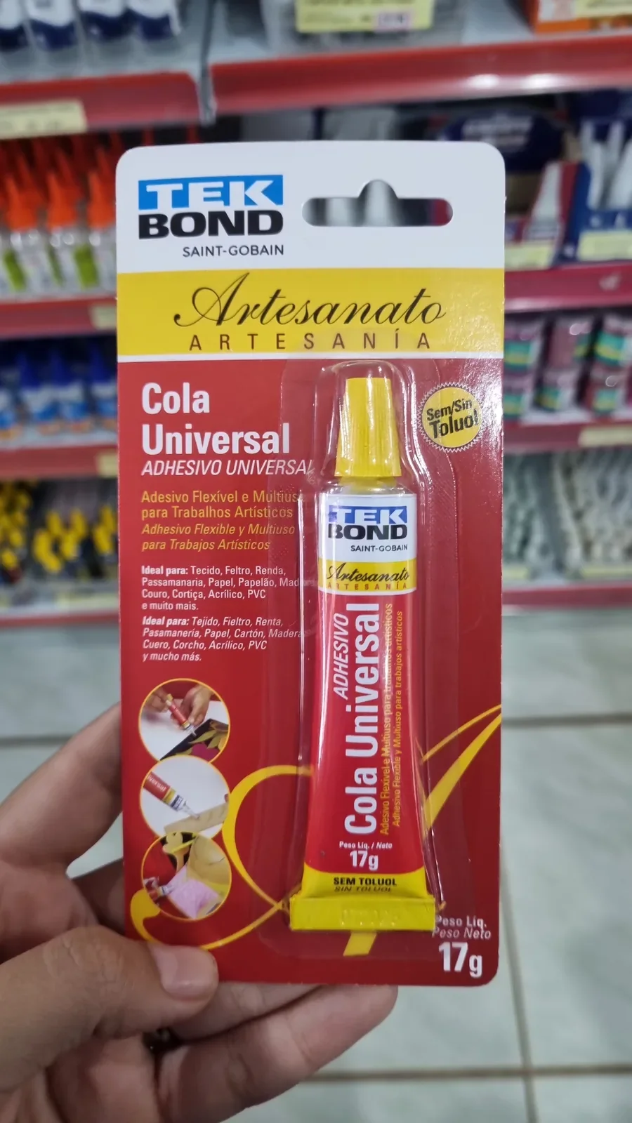 Cola universal Tekbond na Papelaria Popular em Vilhena