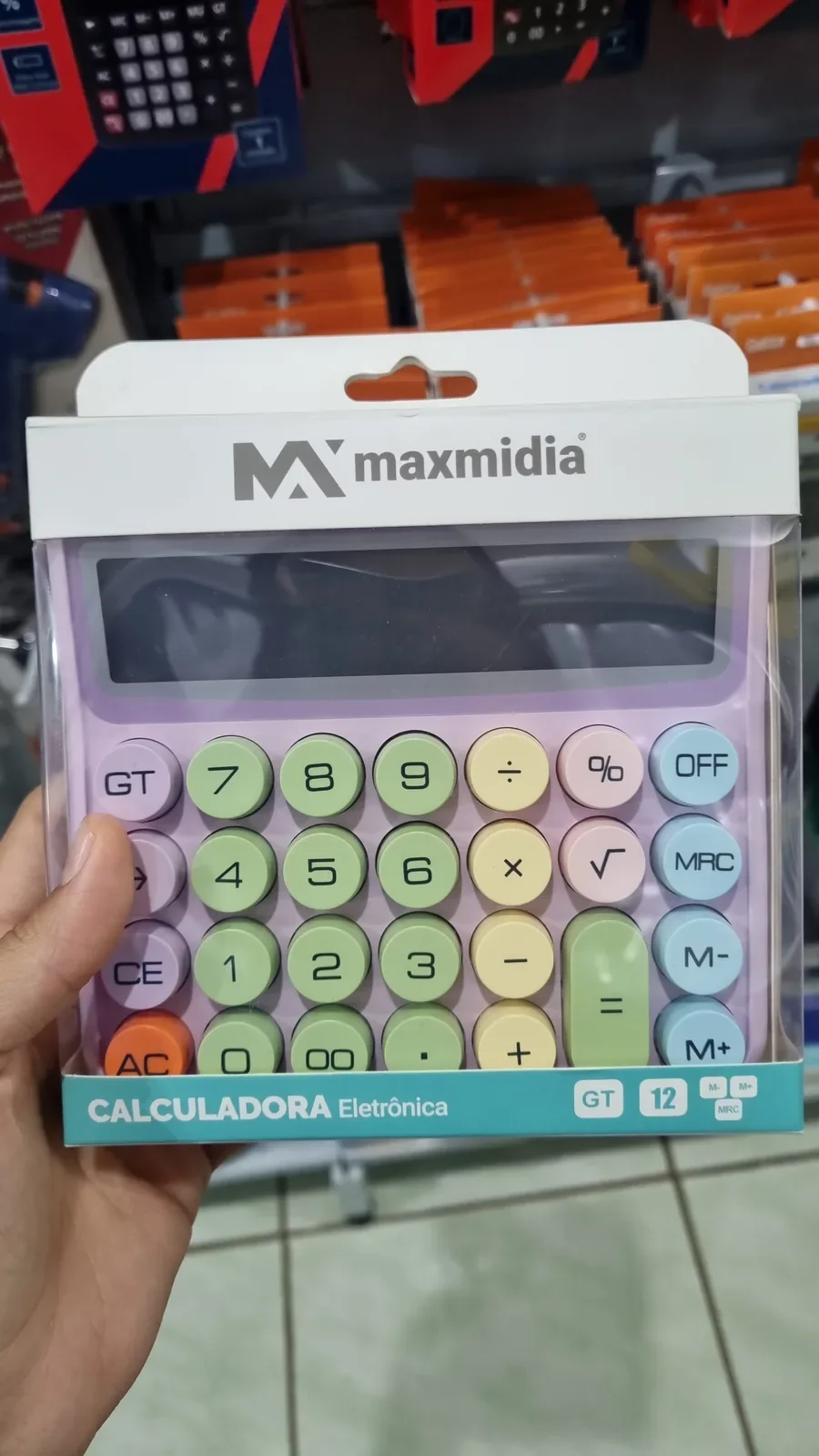Calculadora de mesa maxmidia na Papelaria Popular em Vilhena