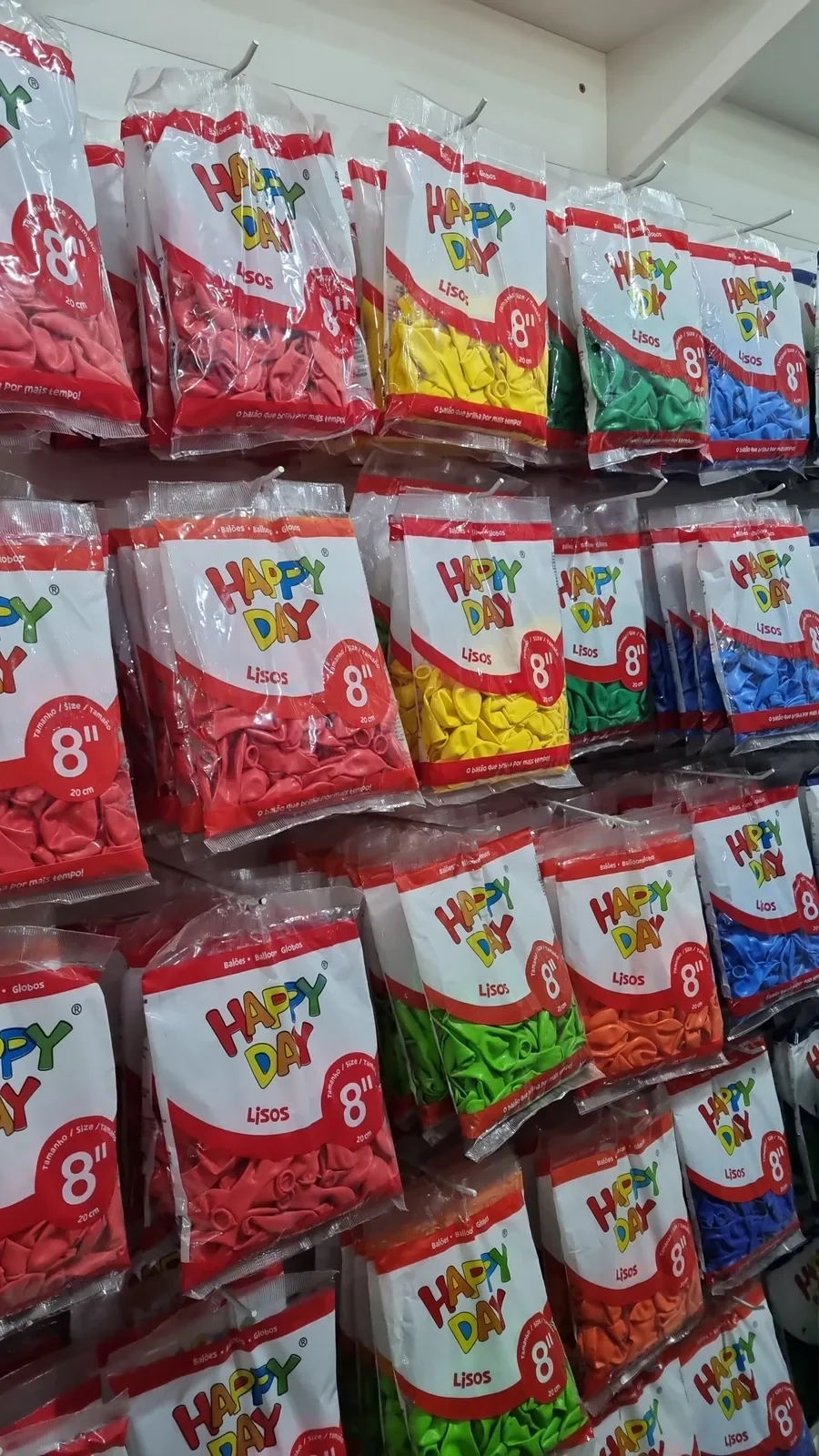 Baloes 8 polegadas em varias cores na Papelaria Popular em Vilhena