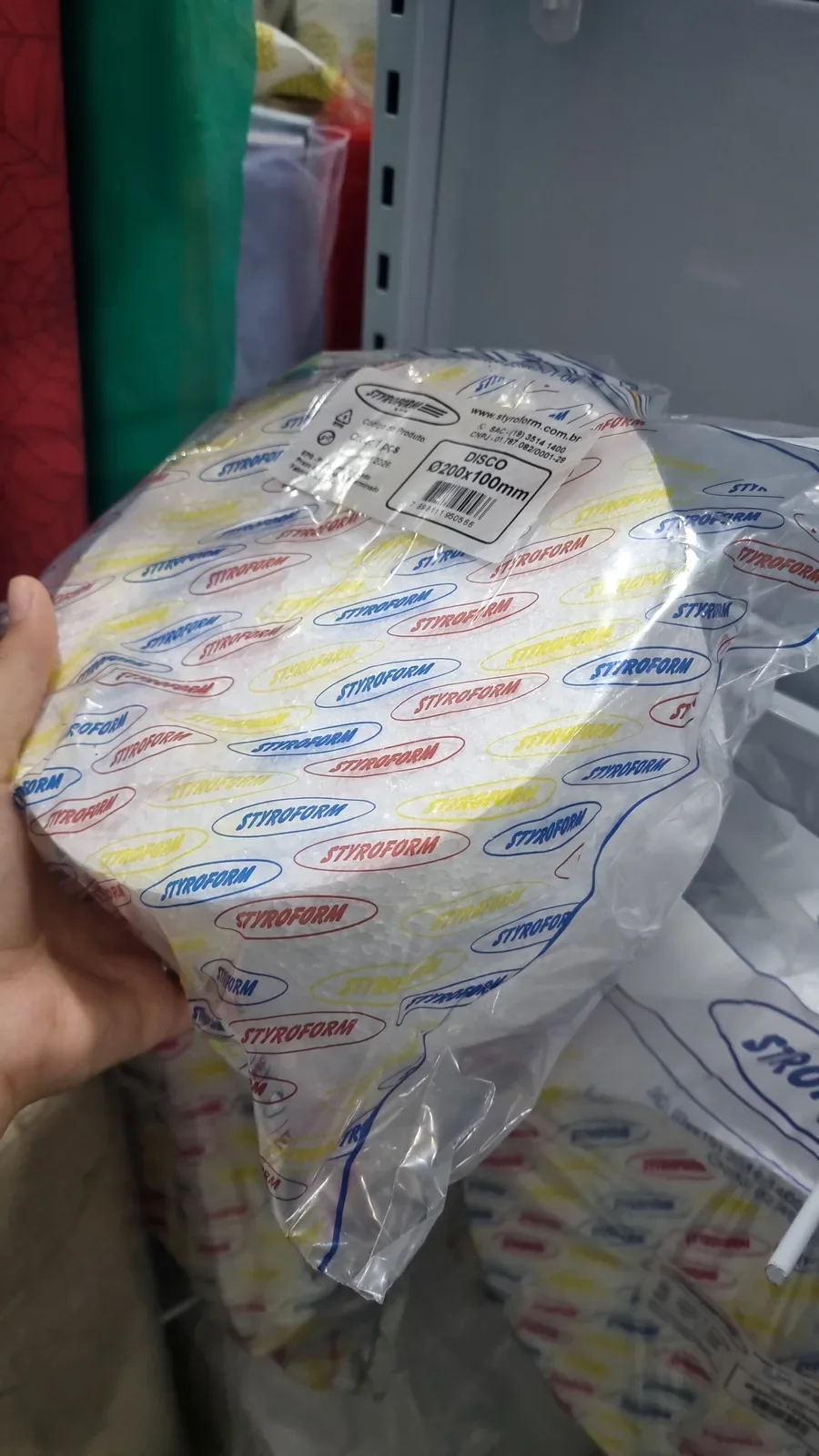 Embalagem plastica transparente em rolo na Papelaria Popular em Vilhena