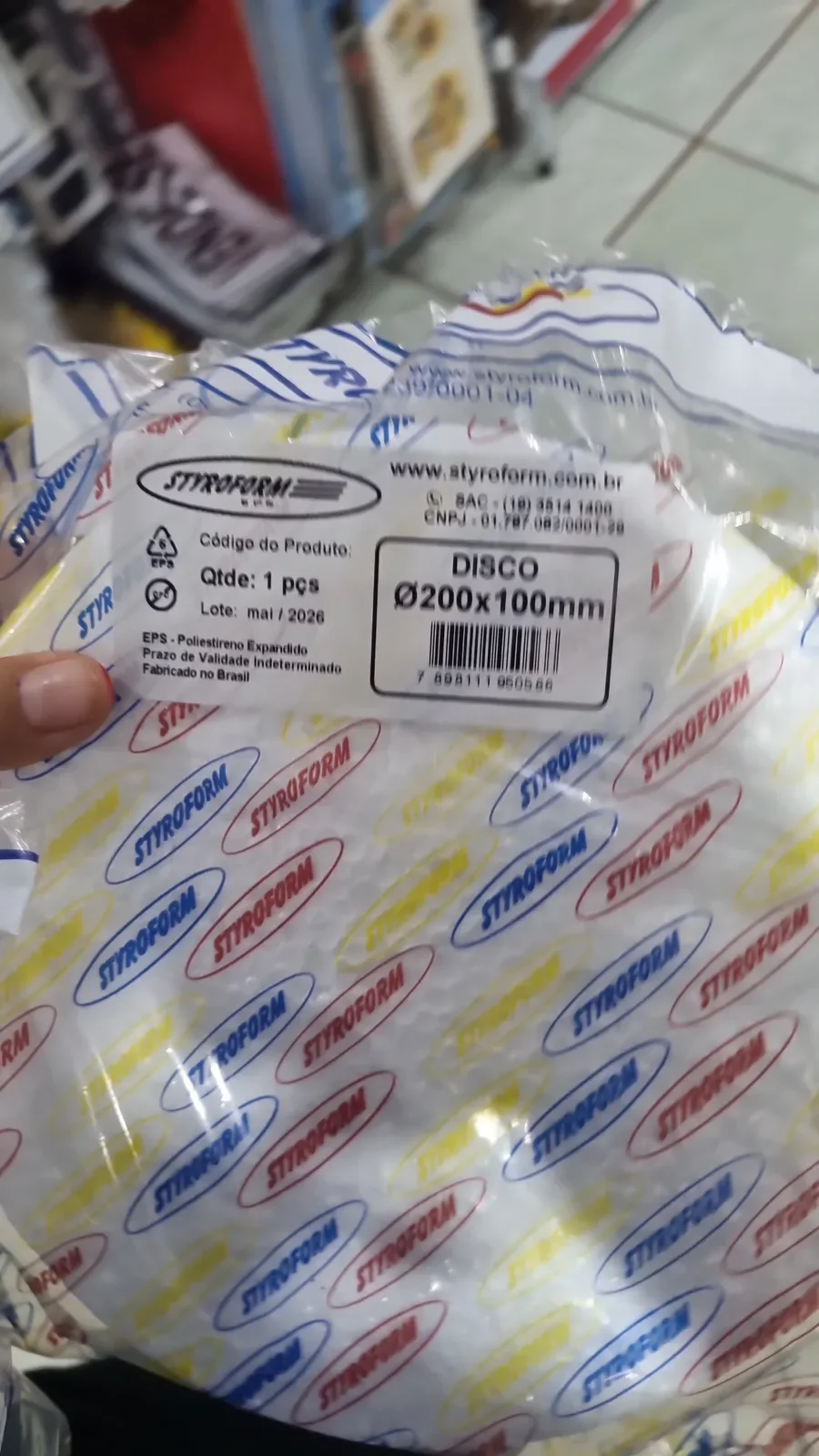 Embalagens plasticas transparentes na Papelaria Popular em Vilhena